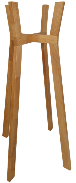Підставка для вазонів WoodDecor косонога висока бук 210x880x500 мм покриття лаком - Фото 1 Підставка для вазонів WoodDecor косонога висока бук 210x880x500 мм покриття лаком - зображення 1