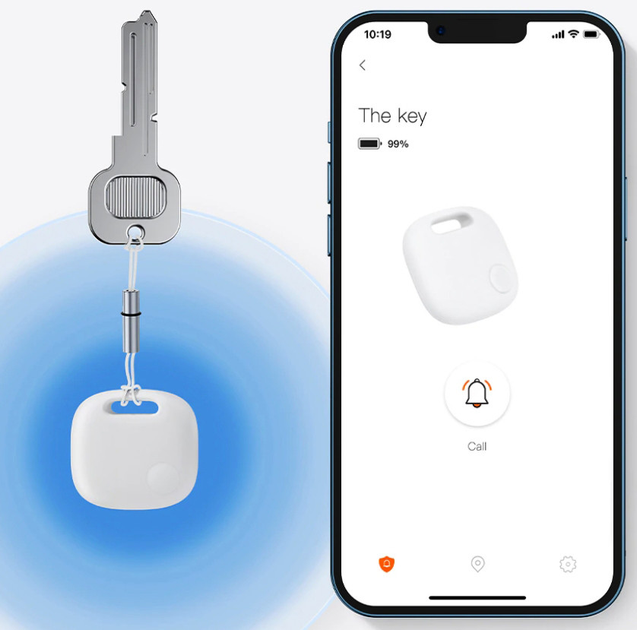 Etui z brelokiem Baseus T2 Pro Smart Device Tracker White (FMTP000002) - obraz 6