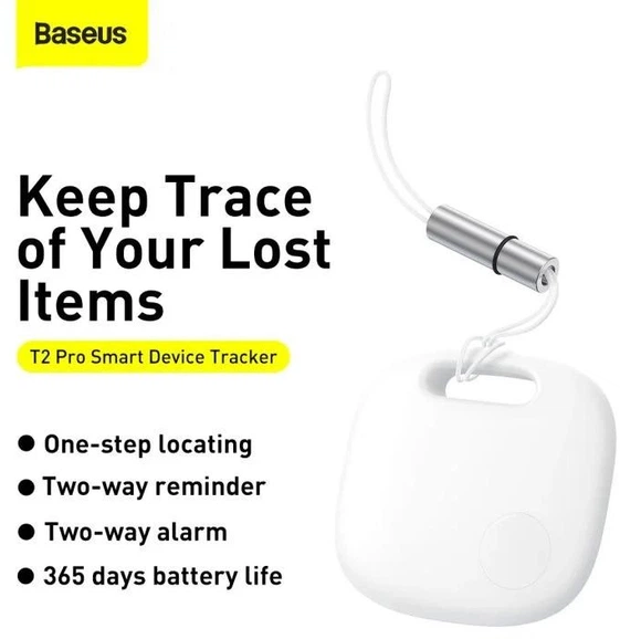 Etui z brelokiem Baseus T2 Pro Smart Device Tracker White (FMTP000002) - obraz 13