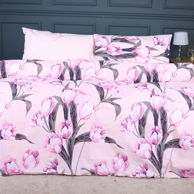 Комплект постільної білизни MirSon полуторний 143x210 см 17-0744 Pink Tulips Ranforce Elite від Rozetka на платформі USKIDKA Акція на Комплект постільної білизни MirSon полуторний 143x210 см 17-0744 Pink Tulips Ranforce Elite від Rozetka