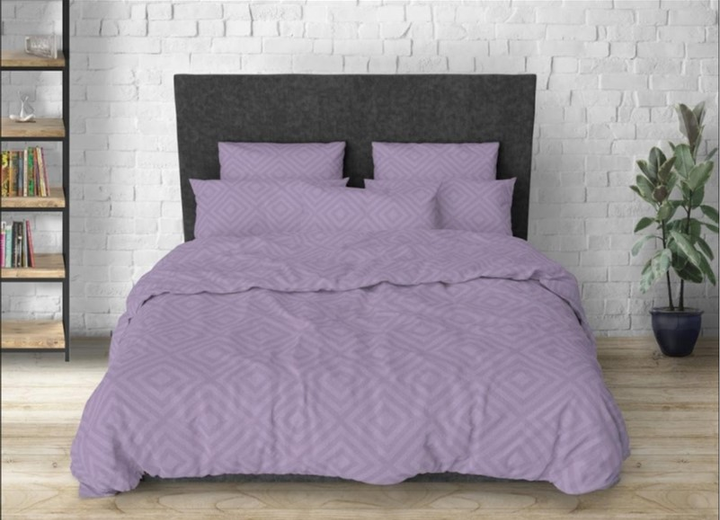 Комплект постільної білизни MirSon Двоспальний 175х210 см 17-0626 Geometry Purple Бязь від Rozetka на платформі USKIDKA Акція на Комплект постільної білизни MirSon Двоспальний 175х210 см 17-0626 Geometry Purple Бязь від Rozetka