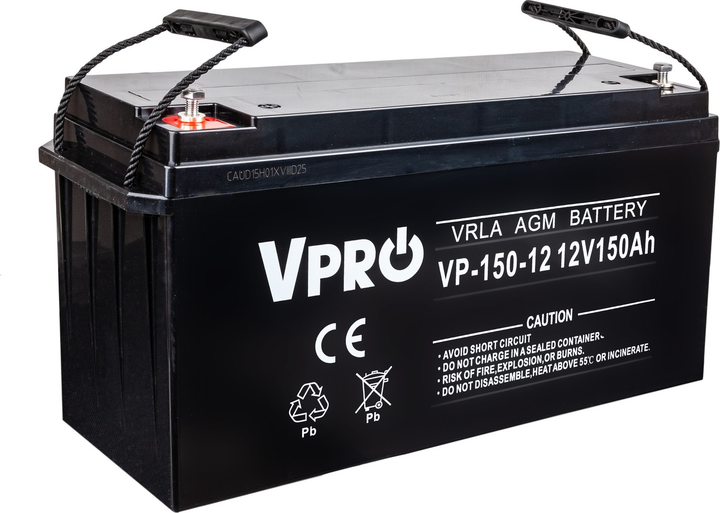 Akumulator Volt AGM VPRO 12V 150 Ah (6AKUAGM150) - obraz 3