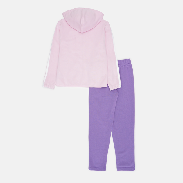 Детский спортивный костюм (толстовка + штаны) Adidas J 3S Ft Ts 220 JN6482 134-140 см Розовый (4067901416978) - изображение 9