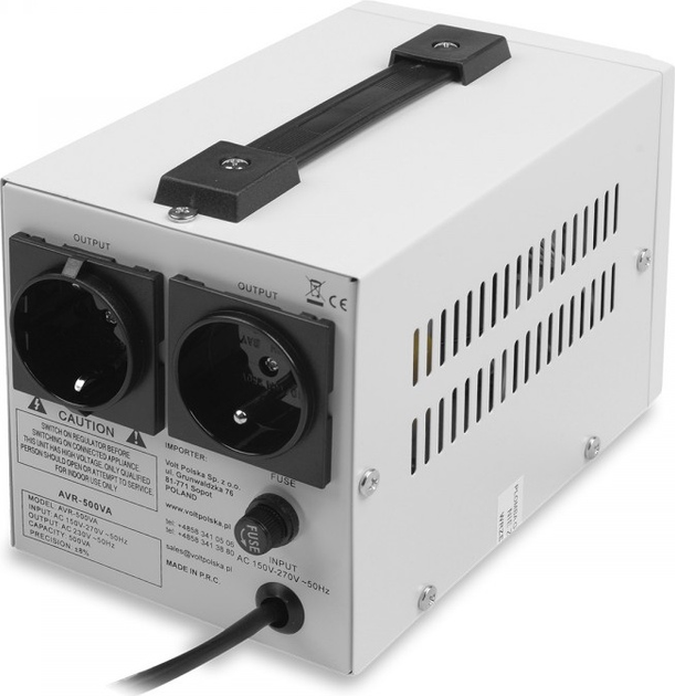 Stabilizator napięcia Volt 500 VA 8% (5AVR0500SE) - obraz 5