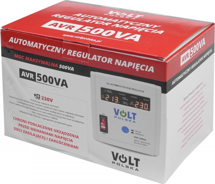 Stabilizator napięcia Volt 500 VA 8% (5AVR0500SE) - obraz 7