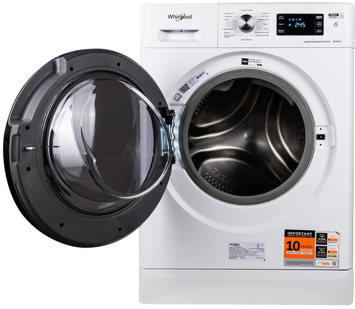 Пральна машина з сушкою Whirlpool FFWD8649BVUA - зображення 2