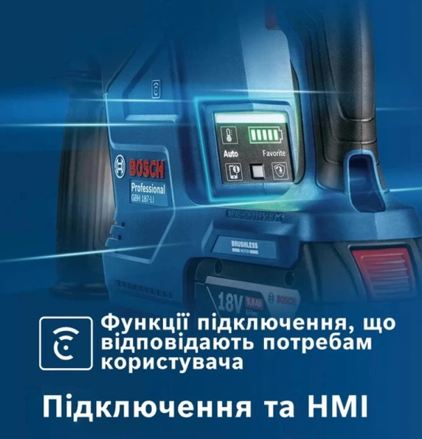 Аккумуляторный перфоратор Bosch GBH 187-LI Professional (SDS+, 18 В, 2.4 Дж) без АКБ и зарядного устройства (25420) - Фото 14 Аккумуляторный перфоратор Bosch GBH 187-LI Professional (SDS+, 18 В, 2.4 Дж) без АКБ и зарядного устройства (25420) - изображение 14
