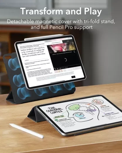 Чехол ESR Rebound Magnetic Gray для iPad mini 6 (2021) | mini 7 (2024) (3C02210020503) - изображение 2