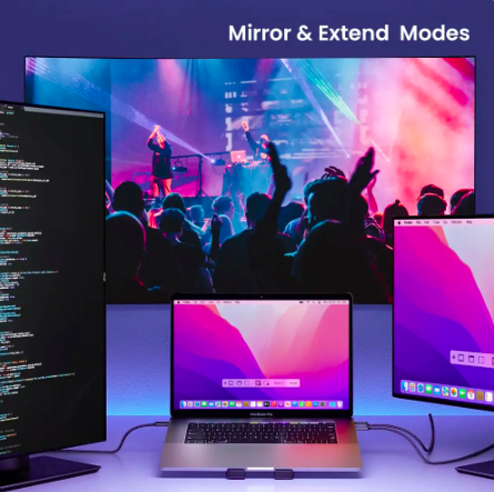 Кабель Nierbo USB-C на HDMI 4K 30hz 2 метра высокой четкости для дома и офиса USB Type-C to HDMI - Фото 3 Кабель Nierbo USB-C на HDMI 4K 30hz 2 метра высокой четкости для дома и офиса USB Type-C to HDMI - изображение 3