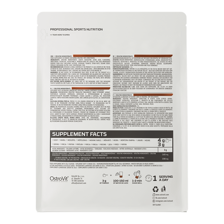 Креатин моногидрат OstroVit Creatine Monohydrate порошок 500 г Кола (5902232617658) - изображение 2