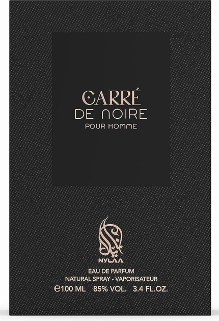 Парфумована вода для чоловіків Nylaa Carre de Noire 100 мл (6290360830537) - зображення 3