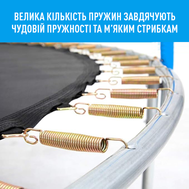 Батут з сіткою EnergyFIT GB10102-8FT 244 см - зображення 3