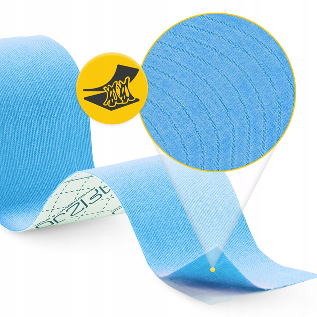 Стрічка кінезіологічна (кінезіо тейп) 4FIZJO 7.5 см x 5 м Sky Blue (P-5907739318909) - зображення 2