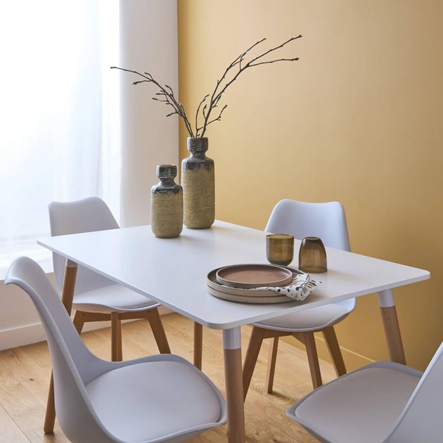 Набір стільців для кухні та вітальні ModernHome by Multistore 4 шт Білі (5905817003235) - зображення 11