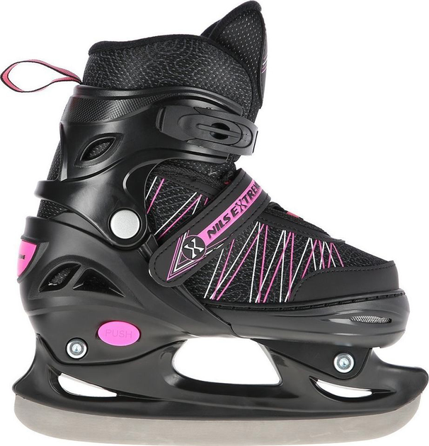 Łyżworolki Nils Extreme NH11912A 2w1 z wymienną płozą hokejową 39-42 L Czarno-Różowe (5907695543049) - obraz 4