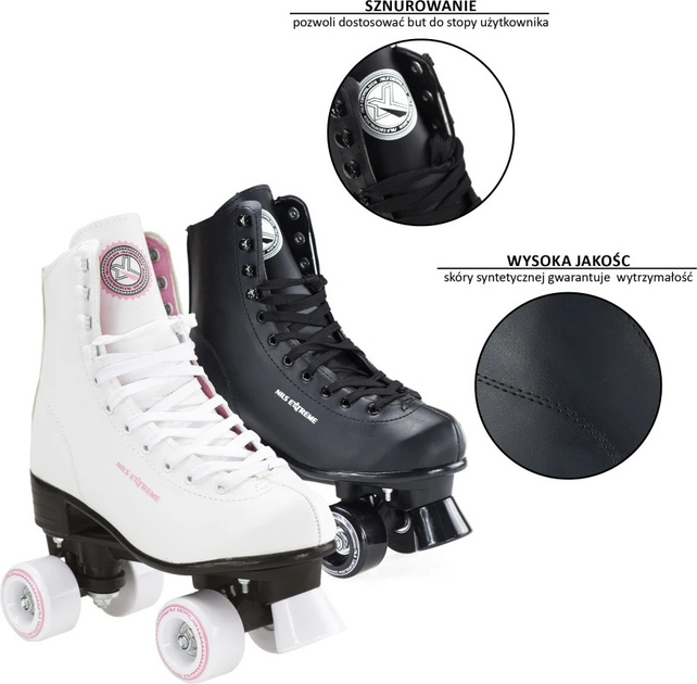 Ролики Nils Extreme NQ8400S розм. 37 Білі (5907695523751) - зображення 12