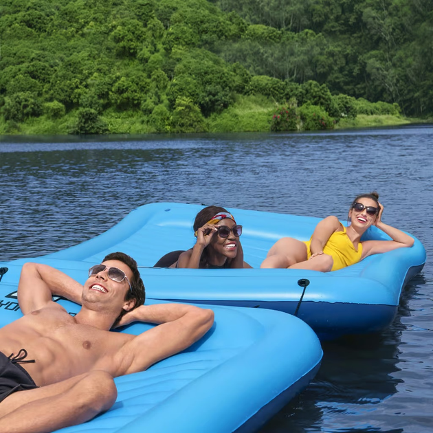Надувний матрац Bestway з підголівником Sun Soaker 290 x 191 см 44707 (6941607310830)   - зображення 7