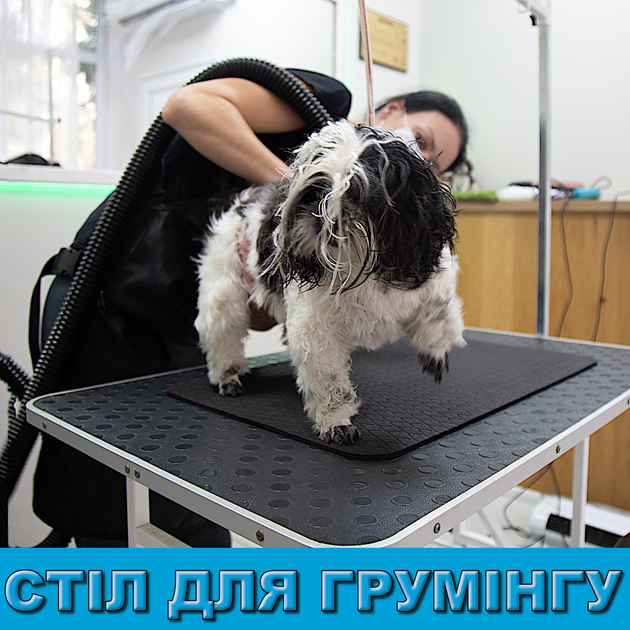 Многоцелевой коврик для груминга домашних животных из вспененной резины Seagull, чёрного цвета, 60х40 см - изображение 6