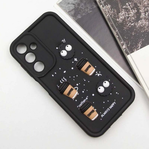 Чохол на Samsung Galaxy A25 5G / для самсунг галаксі А25 об'ємні Toys Case Black / Always Happy - Фото 2 Чохол на Samsung Galaxy A25 5G / для самсунг галаксі А25 об'ємні Toys Case Black / Always Happy - зображення 2