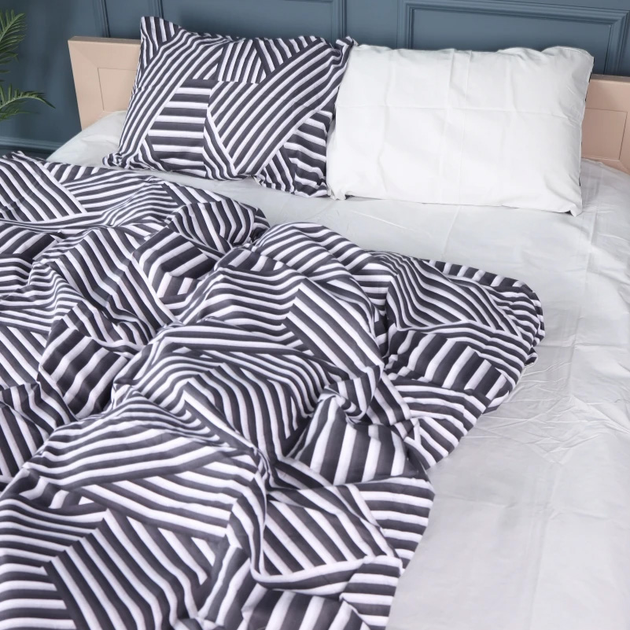 Комплект постільної білизни MirSon Полуторний Євро 160х220 см 17-0629 Diamond Black White Бязь від Rozetka на платформі USKIDKA Акція на Комплект постільної білизни MirSon Полуторний Євро 160х220 см 17-0629 Diamond Black White Бязь від Rozetka