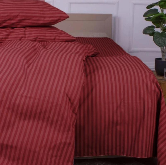 Простирадло на резинці MirSon полуторне 100x200+25 см Stripe 17-0608 Red Бязь від Rozetka на платформі USKIDKA Акція на Простирадло на резинці MirSon полуторне 100x200+25 см Stripe 17-0608 Red Бязь від Rozetka