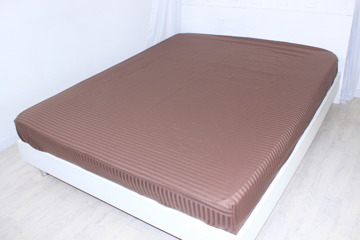 Простирадло MirSon на резинці - висота 25 см Satin Stripe 30-0006 Dark Brown 90х190 см від Rozetka на платформі USKIDKA Акція на Простирадло MirSon на резинці - висота 25 см Satin Stripe 30-0006 Dark Brown 90х190 см від Rozetka