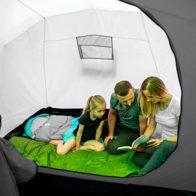 Намет Nils Camp Highland IV кемпінговий NC6431 Blue-Light Grey (5908261680717) - зображення 19