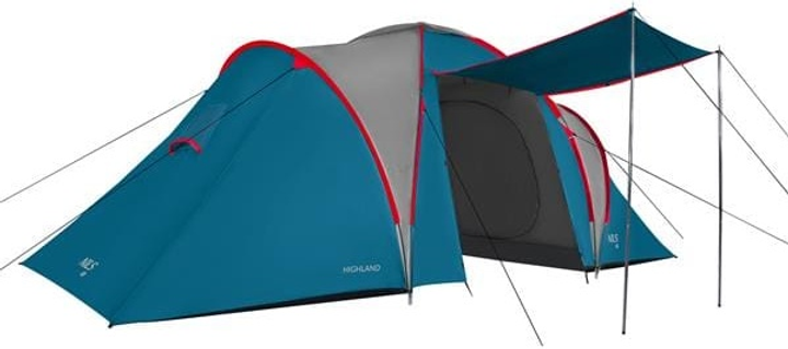 Namiot Nils Camp Highland kempingowy NC6031 Blue-Light Grey (5908261680700) - obraz 4