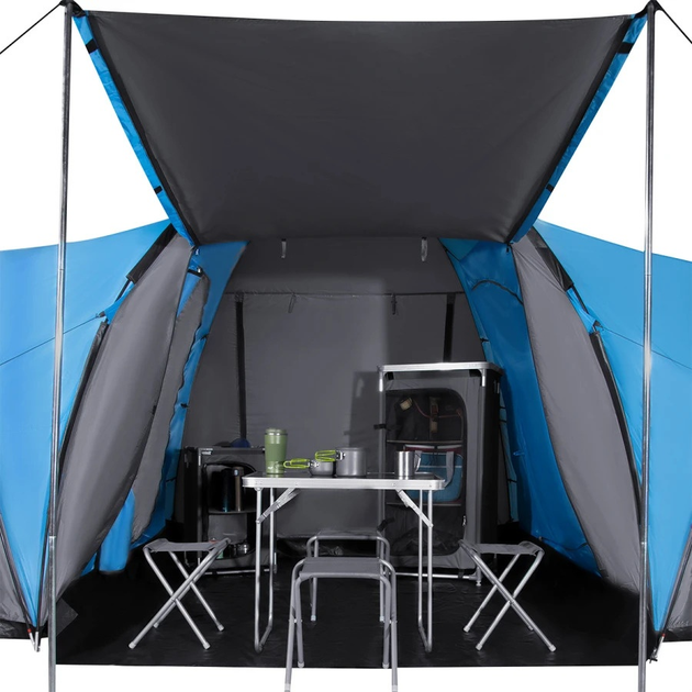 Намет Nils Camp Highland кемпінговий NC6031 Blue-Grey (5907695518894) - зображення 9