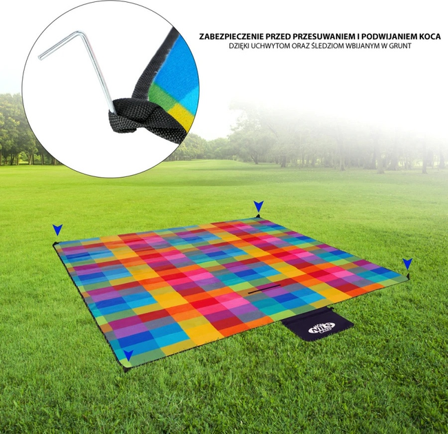 Koc piknikowy Nils Camp NC2221 250 x 200 cm (5907695546316) - obraz 4