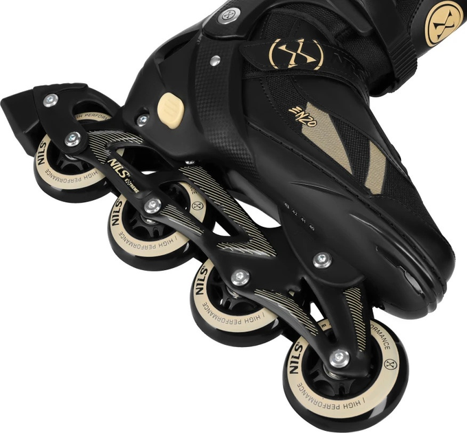 Łyżworolki Nils Extreme 2 w 1 NH382 39-43 L Czarno-Beżowe (5907695584295) - obraz 5