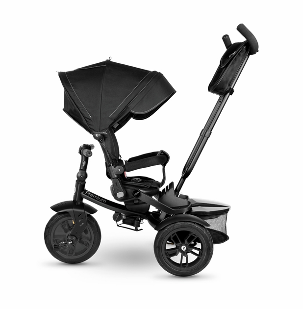 Rowerek trójkołowy Qplay Premium czarny 4103 (5061047480366) - obraz 3
