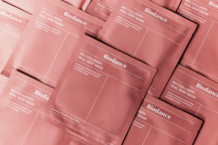 Zestaw maseczek w płachcie Biodance Collagen-Real Deep nawilżający 4 szt (8809937361657) - obraz 9