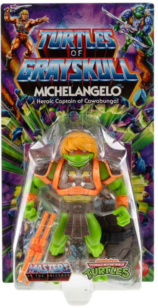 Figurka Mattel Masters of the Universe Turtles of Grayskull Michelangelo 14 cm HTH13 (194735190027) - obraz 1