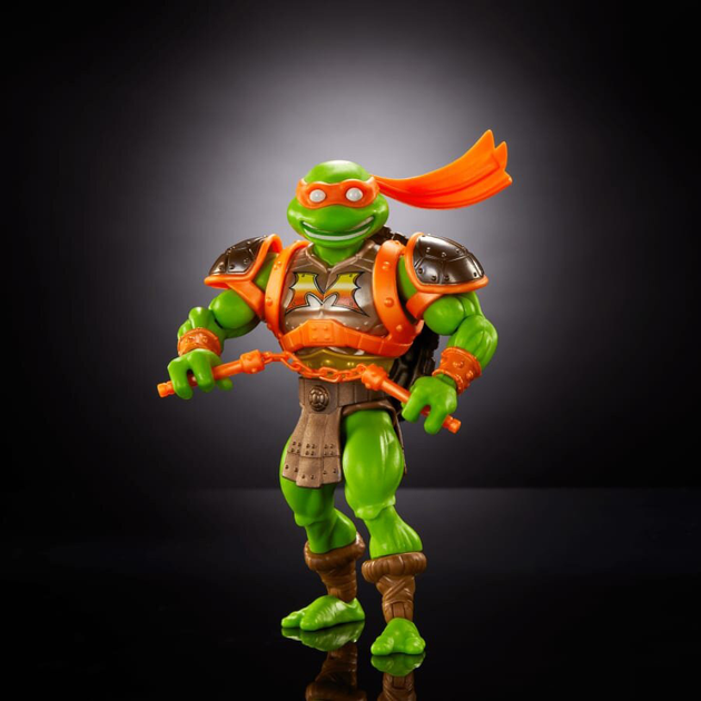 Figurka Mattel Masters of the Universe Turtles of Grayskull Michelangelo 14 cm HTH13 (194735190027) - obraz 4
