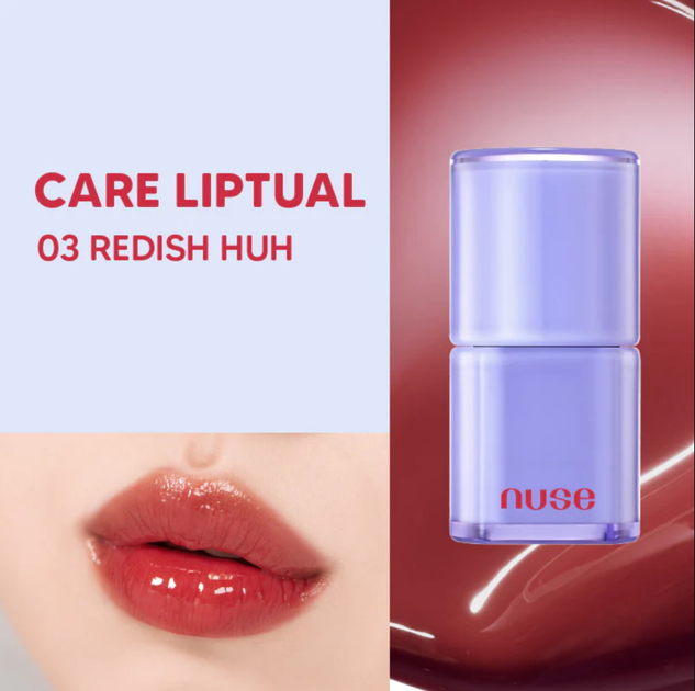 Тінт для губ Nuse Care Liptual глянцевий 03 Redish Huh 4.5 г (8809625247027) - зображення 5