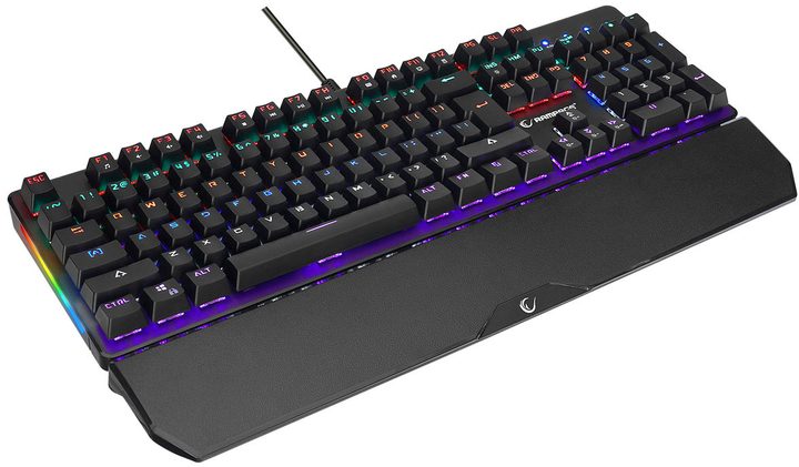 Klawiatura przewodowa Rampage KB-R86 UMBRA Kaicheng Red USB Black (KB-R86BLACKRS) - obraz 3