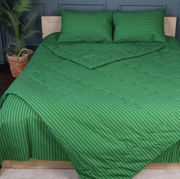 Набір MirSon №2906 Сolor Fun Line 17-0612 Stripe Emerald 2 ковдри літні Полуторні 143x210 Eco-Soft + 2 подушки 50x70 + 2 наволочки 50x70 + простирадло від Rozetka на платформі USKIDKA Акція на Набір MirSon №2906 Сolor Fun Line 17-0612 Stripe Emerald 2 ковдри літні Полуторні 143x210 Eco-Soft + 2 подушки 50x70 + 2 наволочки 50x70 + простирадло від Rozetka