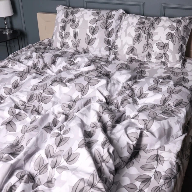 Наволочка MirSon Бязь 17-0695 Silver Foliage 40х40 см (2200010452716) - изображение 2