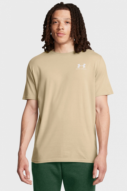Футболка Under Armour UA SPORTSTYLE LC SS L Бежевий 1326799-300 - Фото 1 Футболка Under Armour UA SPORTSTYLE LC SS L Бежевий 1326799-300 - зображення 1