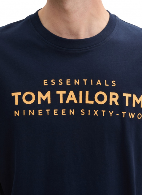 Футболка Tom Tailor MEN'S T-SHIRT L Темно-синій 1045631-10668 - Фото 3 Футболка Tom Tailor MEN'S T-SHIRT L Темно-синій 1045631-10668 - изображение 3