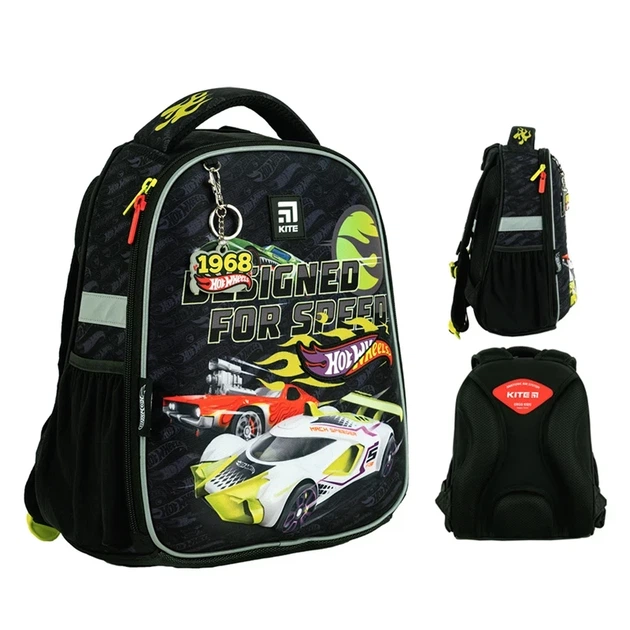 Рюкзак шкільний каркасний Kite Education Hot Wheels HW24-555S - изображение 2