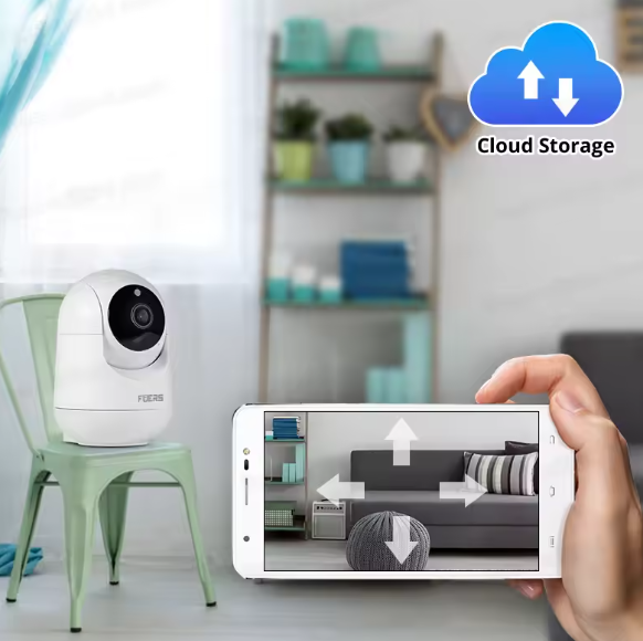 Поворотная Wi-Fi IP камера видеонаблюдения Fuers 5MP Tuya Smart Home Радионяня - изображение 6