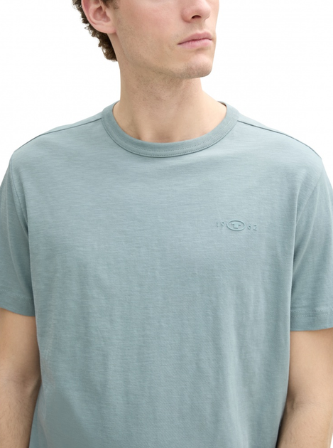 Футболка Tom Tailor Basic cotton T-shirt L Синій 1045627-27475 - Фото 3 Футболка Tom Tailor Basic cotton T-shirt L Синій 1045627-27475 - зображення 3