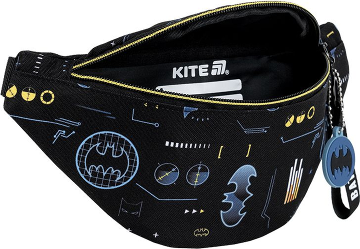 Сумка-бананка дитяча Kite Kids DC Batman 27x15x6.5 Чорна (DC25-2577) - зображення 5