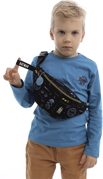 Сумка-бананка дитяча Kite Kids DC Batman 27x15x6.5 Чорна (DC25-2577) - зображення 7