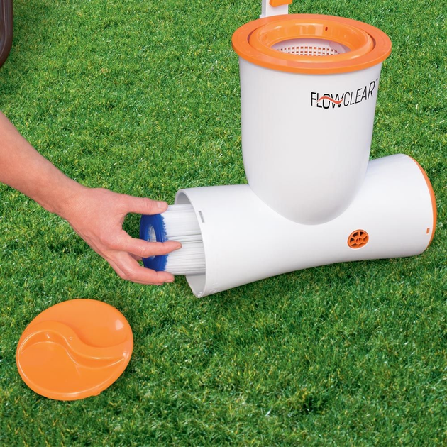 Фільтрувальний насос для басейнів Bestway Skimatic зі скімером 2574 л/год 73642 (6941607346945)   - зображення 7