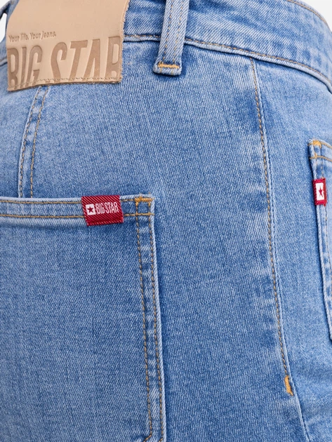 Jeansy dzwony damskie z wysokim stanem Big Star Sophie 343 W32-L30 Błękitne - obraz 6