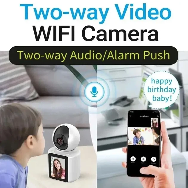 Беспроводная поворотная комнатная Wi-Fi камера Smart camera C 31/9161 Видеоняня, для видеовызова. - изображение 3