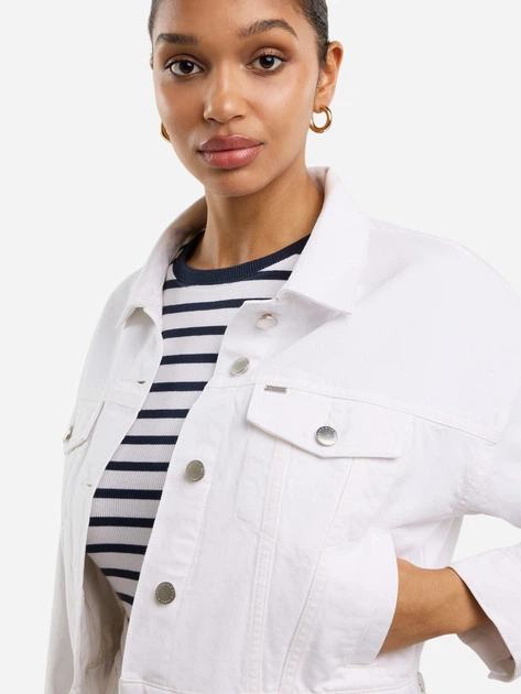 Kurtka jeansowa damska krótka Big Star Ella 100 M Biała - obraz 5